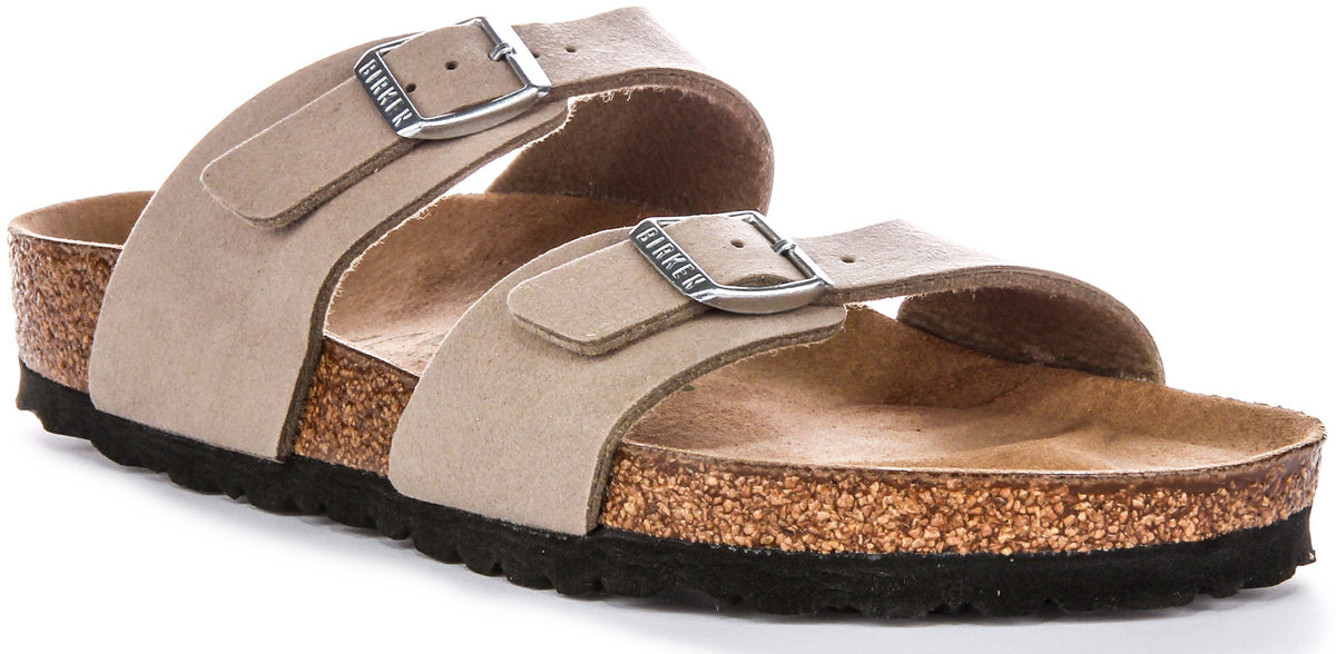 Sabots Birkenstock Sydney | Birko-Flor taupe - Adaptés aux végans pour femmes