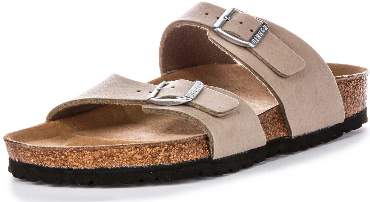 Sabots Birkenstock Sydney | Birko-Flor taupe - Adaptés aux végans pour femmes