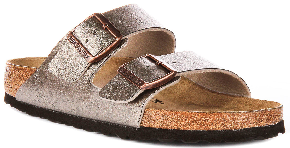 Birkenstock Arizona-sandaler | Taupe Birko-Flor för dam - Normal passform