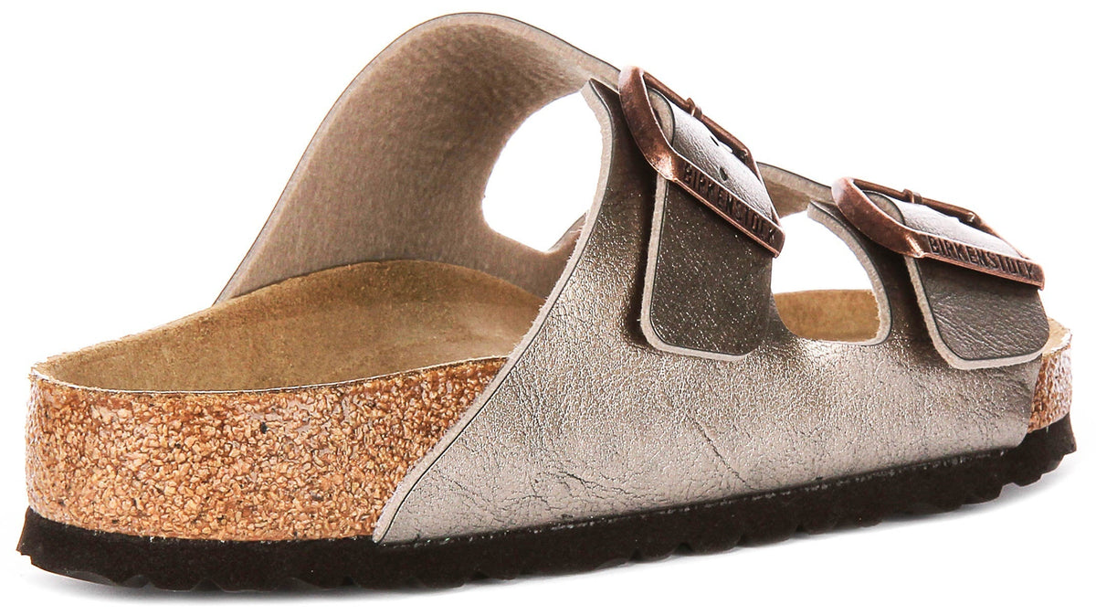 Birkenstock Arizona-sandaler | Taupe Birko-Flor för dam - Normal passform