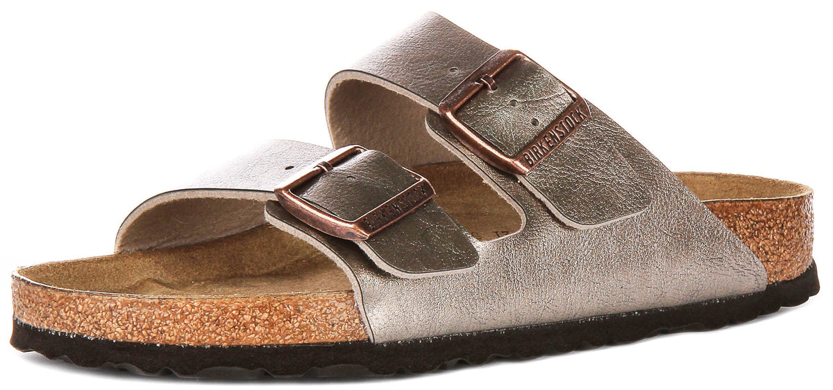 Birkenstock Arizona-sandaler | Taupe Birko-Flor för dam - Normal passform