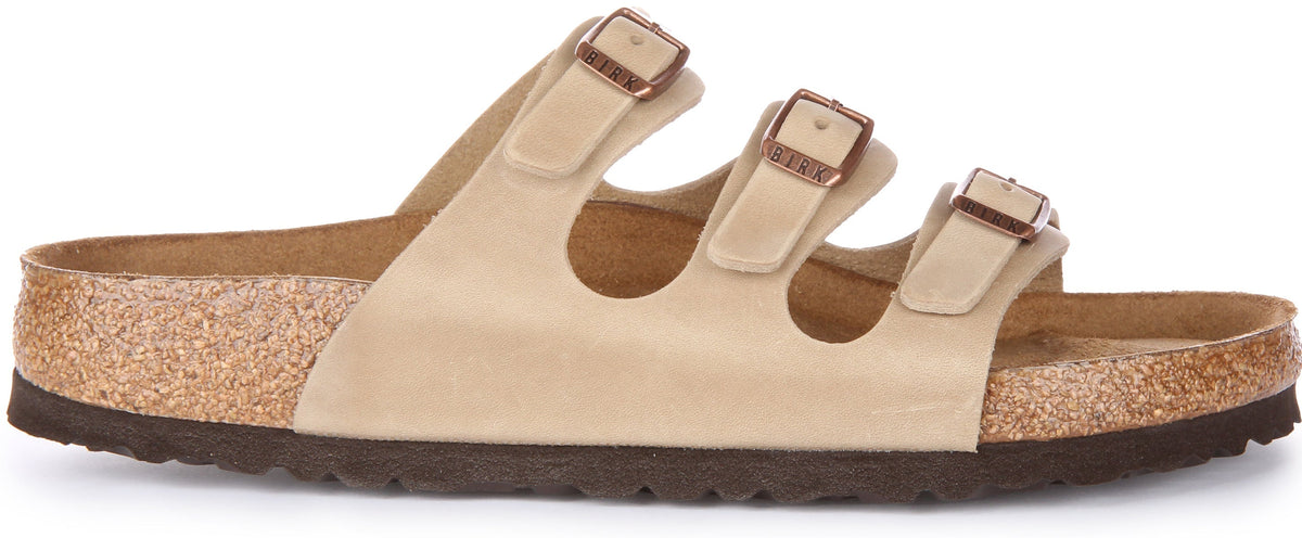 Sandalias Florida de Birkenstock | Cuero genuino color tabaco para hombre y mujer