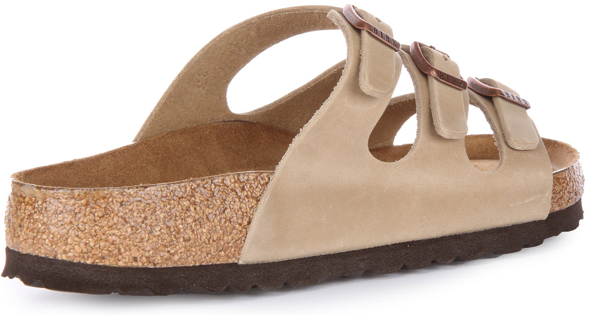 Sandalias Florida de Birkenstock | Cuero genuino color tabaco para hombre y mujer