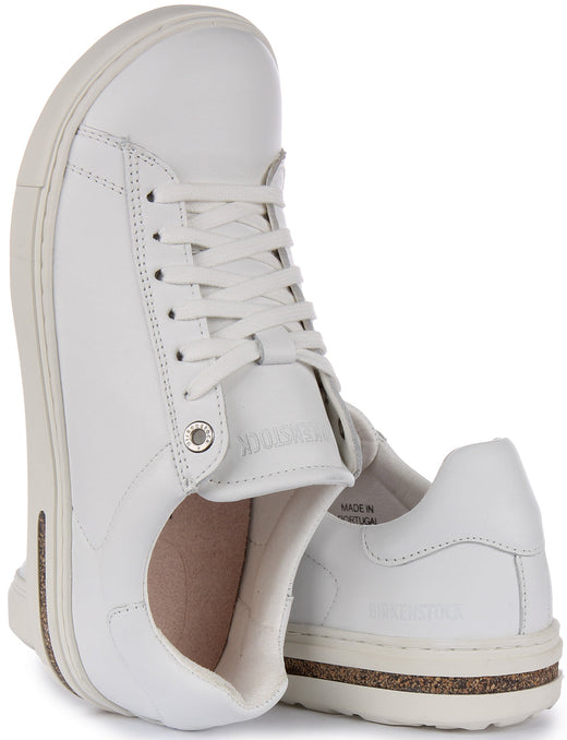 Zapatillas Birkenstock Bend Low | Material de empeine característico de Birkenstock blanco para hombres y mujeres - Ajuste regular