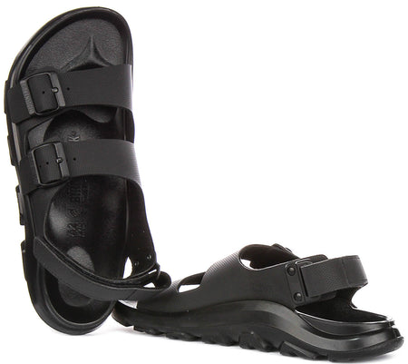 Zapatillas Birkenstock Mogami Terra | Cuero auténtico negro para hombre - Horma normal