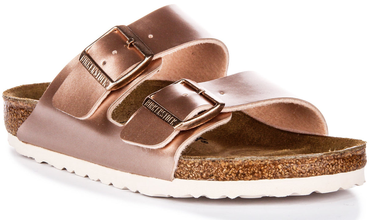 Birkenstock Arizona-sandalen | koperkleurig Birko-Flor voor kinderen - normale pasvorm