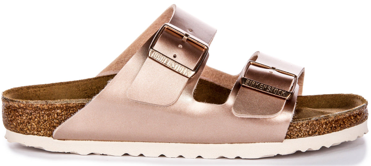 Sandalias Birkenstock Arizona | Birko-Flor color cobre para niños - Ajuste regular
