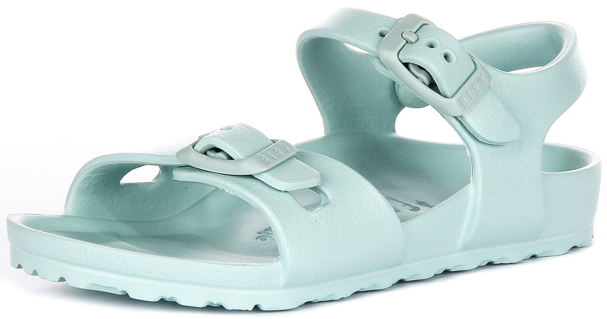 Sandalias Birkenstock Rio | EVA verde para niños - Horma estrecha