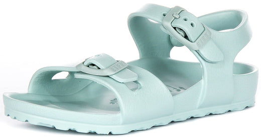Sandalias Birkenstock Rio | EVA verde para niños - Horma estrecha