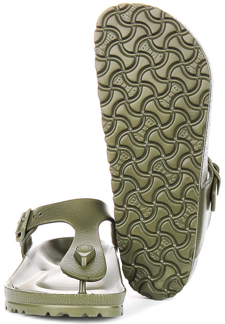 Birkenstock Gizeh-sandalen | Kaki EVA voor dames en heren - Normale pasvorm