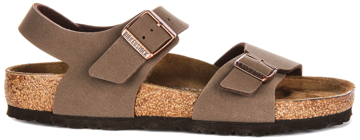 Scarpe Birkenstock New York | Birko-Flor color moka per bambini
