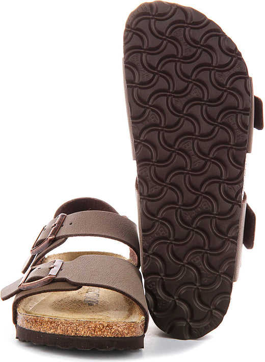Birkenstock New York-schoenen | mocca Birko-Flor voor kinderen - smalle pasvorm