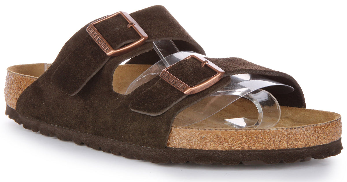 Birkenstock Arizona-sandalen | mokkakleurig suède leer voor heren