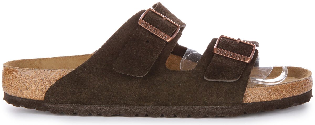 Birkenstock Arizona-sandalen | mokkakleurig suède leer voor heren