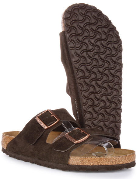Birkenstock Arizona-sandalen | mokkakleurig suède leer voor heren