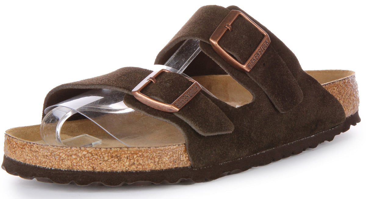 Birkenstock Arizona-sandalen | mokkakleurig suède leer voor heren