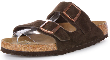 Birkenstock Arizona-sandalen | mokkakleurig suède leer voor heren