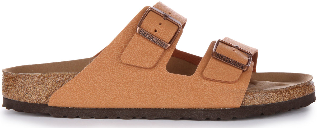 Sandales Birkenstock Arizona | Birko-Flor pêche - Adaptées aux végétaliens pour homme et femme