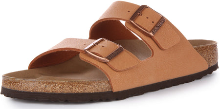Sandales Birkenstock Arizona | Birko-Flor pêche - Adaptées aux végétaliens pour homme et femme