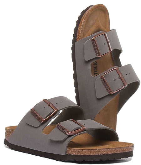 Birkenstock Arizona sandalen | stone Birko-Flor voor dames
