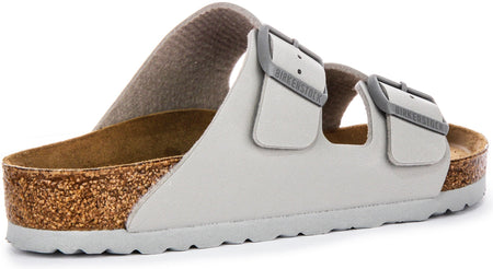 Sandales Birkenstock Arizona | Couleur pierre en Birko-Flor pour femme