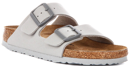 Sandales Birkenstock Arizona | Birko-Flor pierre pour femmes - coupe étroite