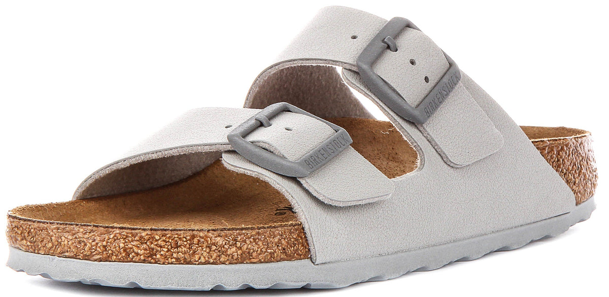 Sandales Birkenstock Arizona | Birko-Flor pierre pour femmes - coupe étroite