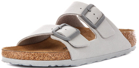 Sandales Birkenstock Arizona | Birko-Flor pierre pour femmes - coupe étroite