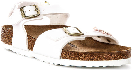 Birkenstock Rio-sandaler | vitt Birkenstock-material för ovandelen för barn - normal passform