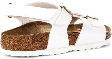 Birkenstock Rio-sandaler | vitt Birkenstock-material för ovandelen för barn - normal passform