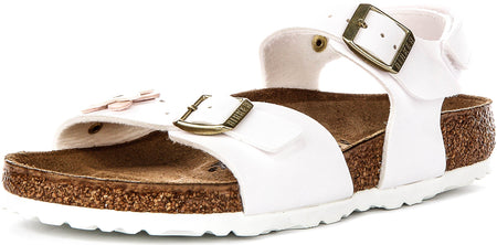 Birkenstock Rio-sandaler | vitt Birkenstock-material för ovandelen för barn - normal passform